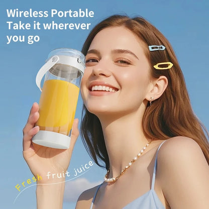 Portable Mixer 600ml 12 Blades Household Fruit Cup Smoothie Mixer USB Rechargeable Smoothie Mixer Personal Juicer kitchen Tools