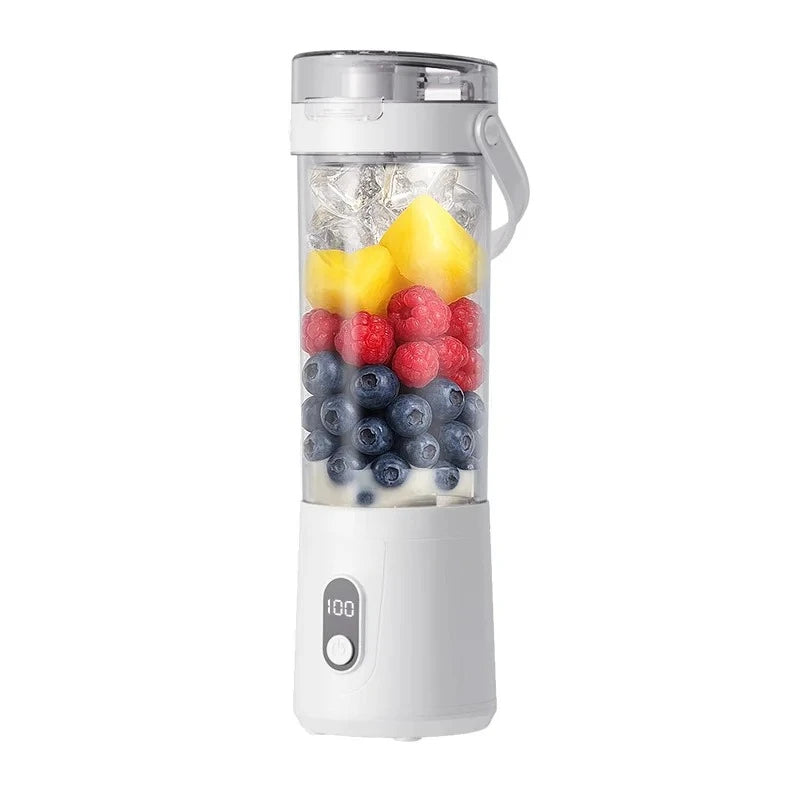 Portable Mixer 600ml 12 Blades Household Fruit Cup Smoothie Mixer USB Rechargeable Smoothie Mixer Personal Juicer kitchen Tools